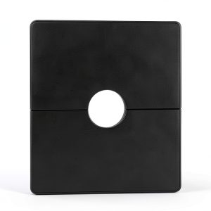 PEOVLVN Shower Flange Cover ABS Black Hole Cover Plate-0