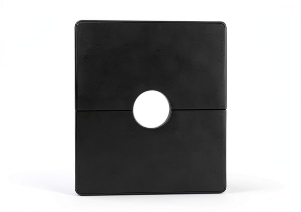 PEOVLVN Shower Flange Cover ABS Black Hole Cover Plate-0