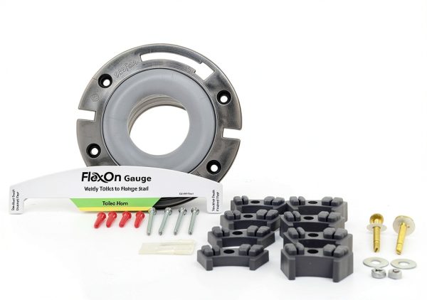Coflex 4 Inch Toilet Flange Kit Adjustable Wax Free-1