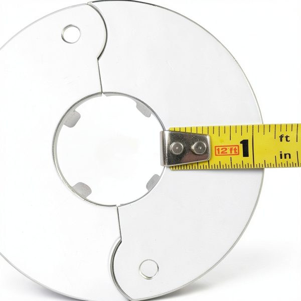 Avalon Chrome Faucet Flange 3-1/2 Inch Circular Escutcheon-3