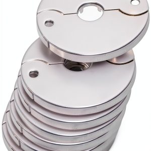 Avalon Chrome Flange Floor Ceiling Plates Metal 6-Pack-0