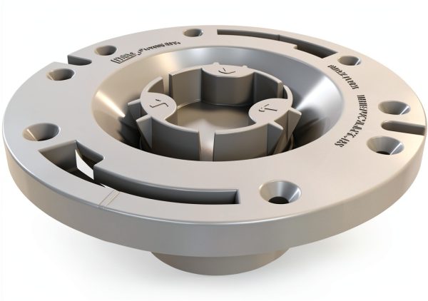 Oatey 3 Inch Toilet Flange PVC White Floor Mounted-2