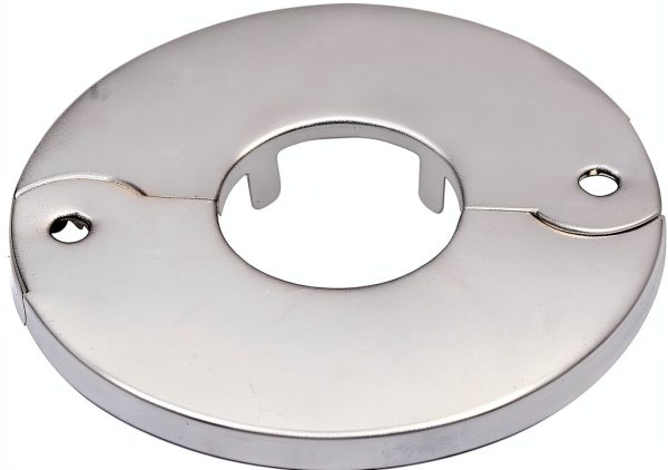 Avalon Chrome Faucet Flange 3-1/2 Inch Circular Escutcheon-4
