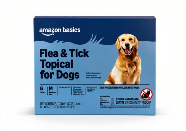 Amazon Basics Flea Tick Treatment Medium Dogs Fast Acting-0