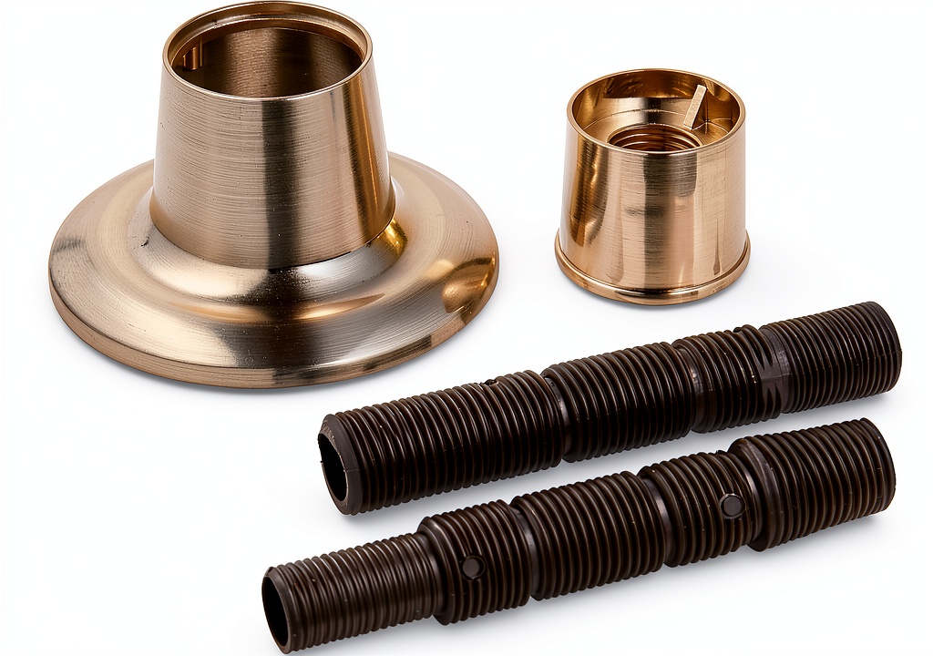 Danco faucet flange with brushed nickel finish and components displayed