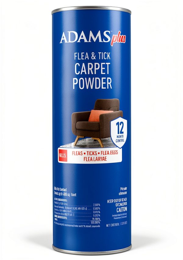 ADAMS Flea Powder Carpet Treatment Kills Fleas Ticks-0