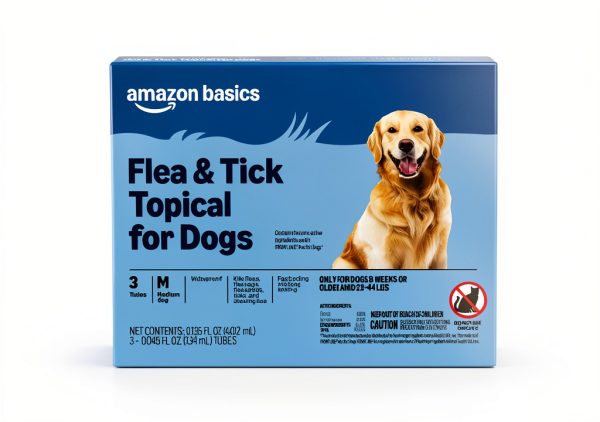 Amazon Basics Flea Tick Treatment Medium Dogs Fast Acting-0