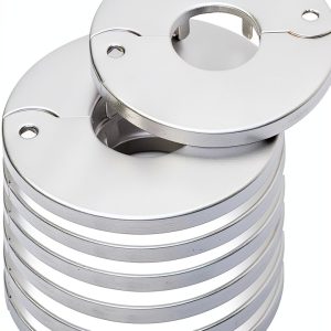 Avalon Chrome Faucet Flange 3-1/2 Inch Circular Escutcheon-0