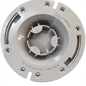 Oatey 3 Inch Toilet Flange PVC White Floor Mounted-0