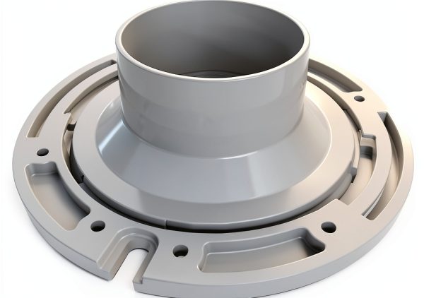 Oatey 3 Inch Toilet Flange PVC White Floor Mounted-3