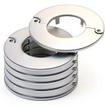 Avalon Chrome Faucet Flange 3.60 Inch Circular Escutcheon-0