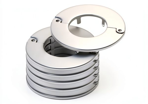 Avalon Chrome Faucet Flange 3.60 Inch Circular Escutcheon-0