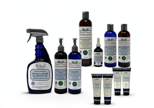 Richards Organics Flea Tick Shampoo Natural Oils Dog Care-5