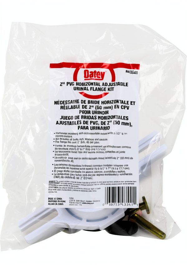 Oatey 2 Inch White PVC Flange for Toilet Installation-2