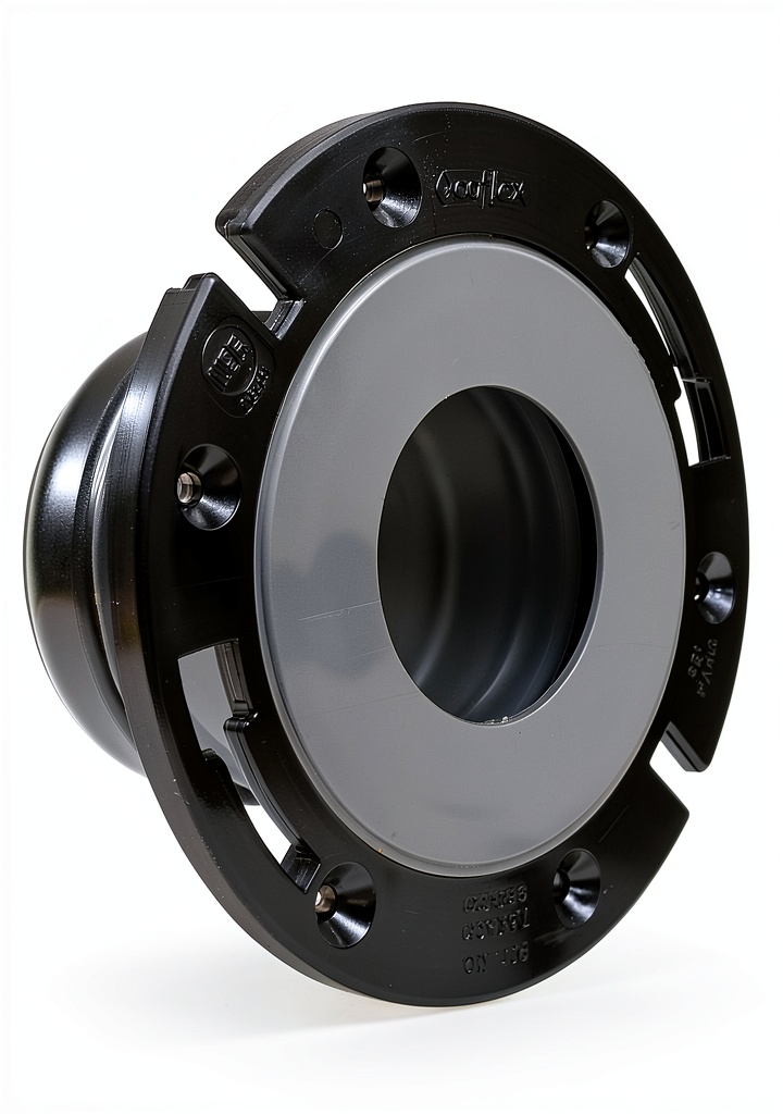 'Coflex 4 Inch Toilet Flange Kit with adjustable spacers and flexible seal'