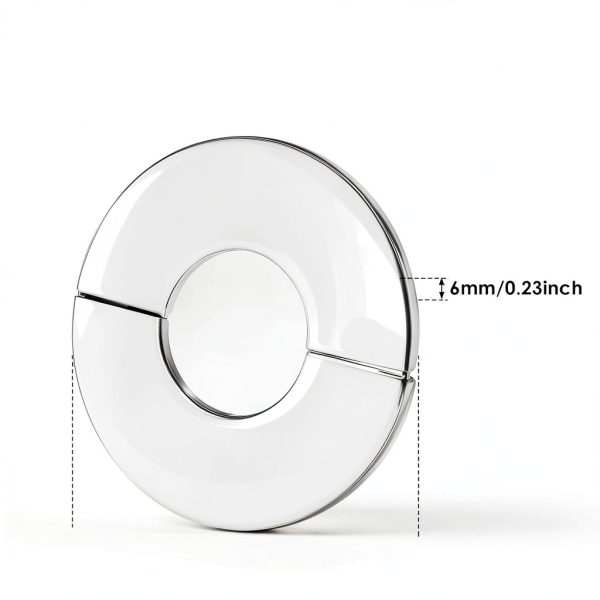Bruislard Silver Faucet Flanges Stainless Steel Pipe Covers-1