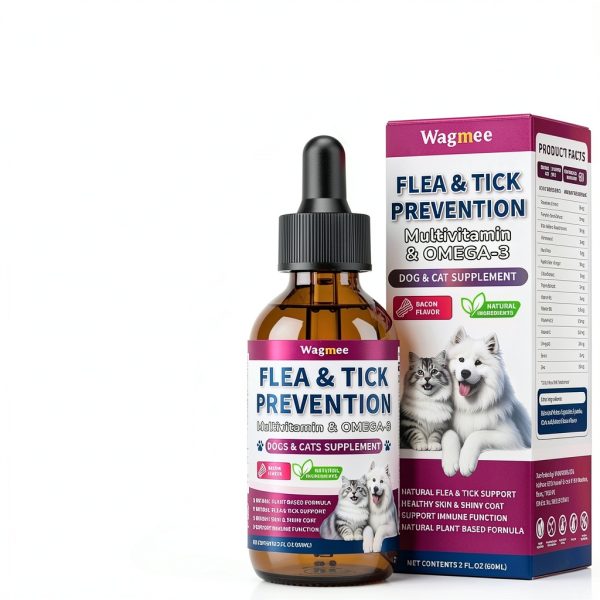 Wagmee Flea Drops Natural Prevention for Dogs Cats-8