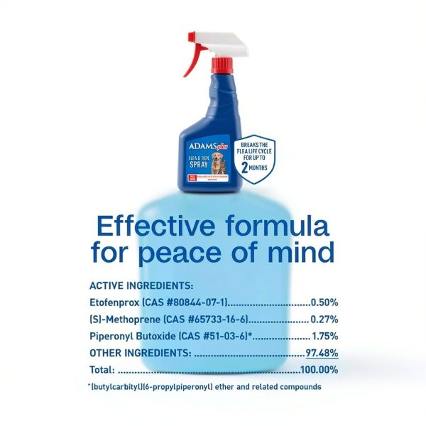 ADAMS Flea Tick Spray Pet Treatment Kills Repels Mosquitoes-7