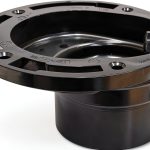 Jones Stephens Black Plastic Faucet Flange 3 Inch Diameter-0