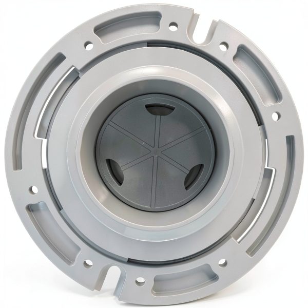 Oatey 3 Inch Toilet Flange PVC White Floor Mounted-1