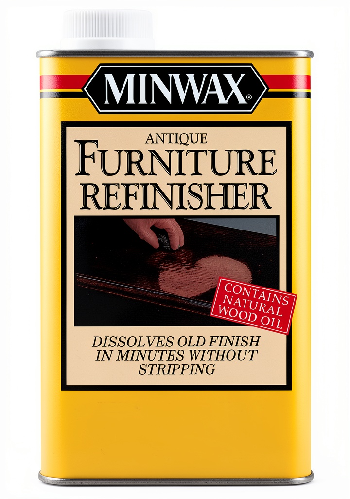 Applying Minwax Antique Furniture Refinisher on a mahogany sideboard
