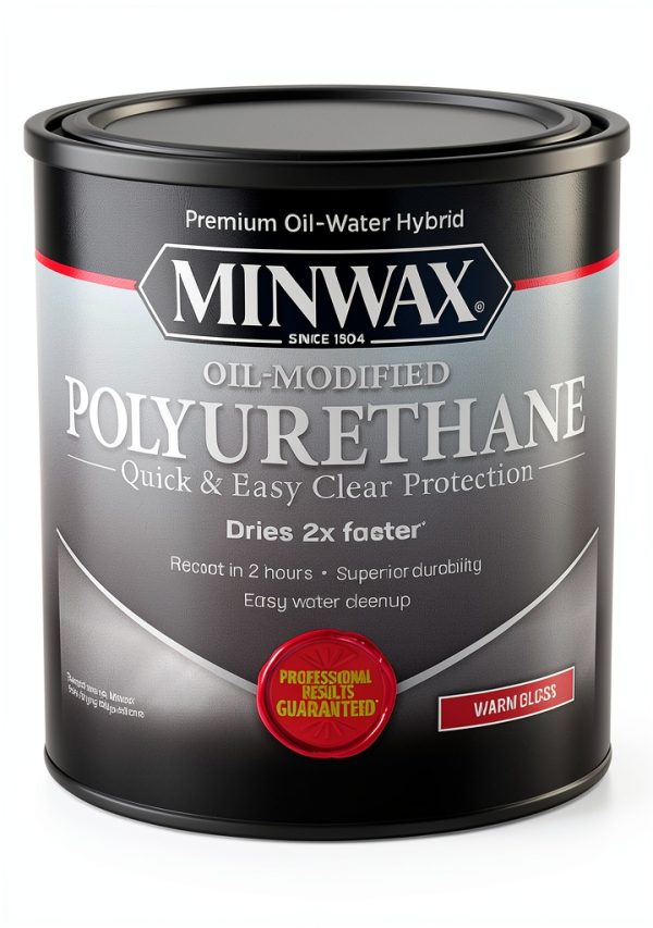 Minwax Water Based Polyurethane Gloss 1 Quart-0