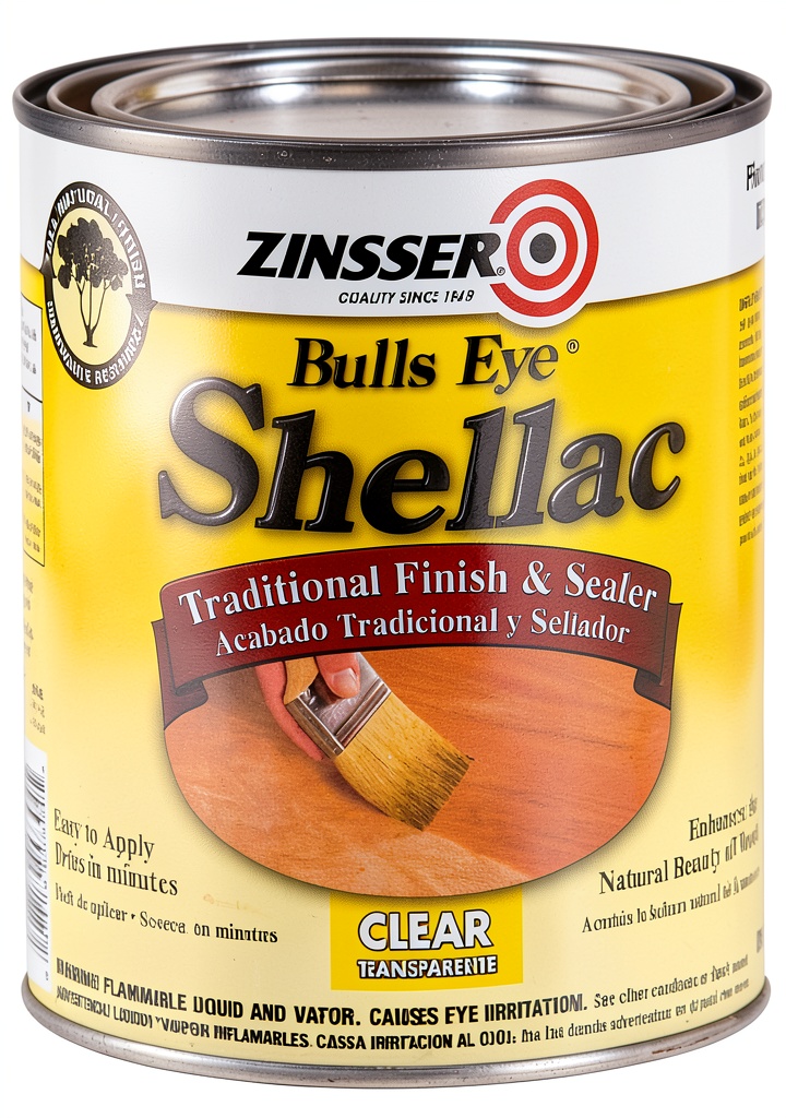 Installing Rust-Oleum Zinsser 304H Clear Shellac on a wooden desk
