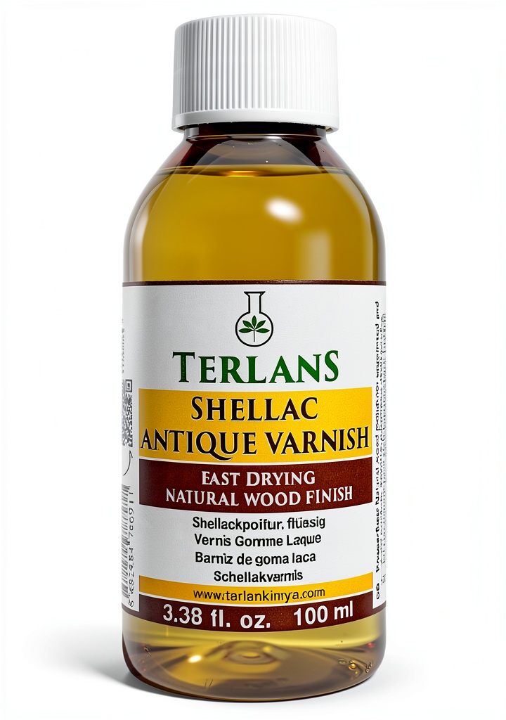 Applying Tarlan Kimya wood polish to a walnut table
