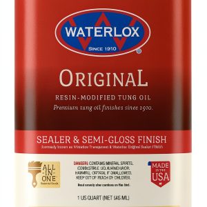 Waterlox QT MED WD Seal/Finish 1 Quart High Gloss Amber Liquid Finish-0
