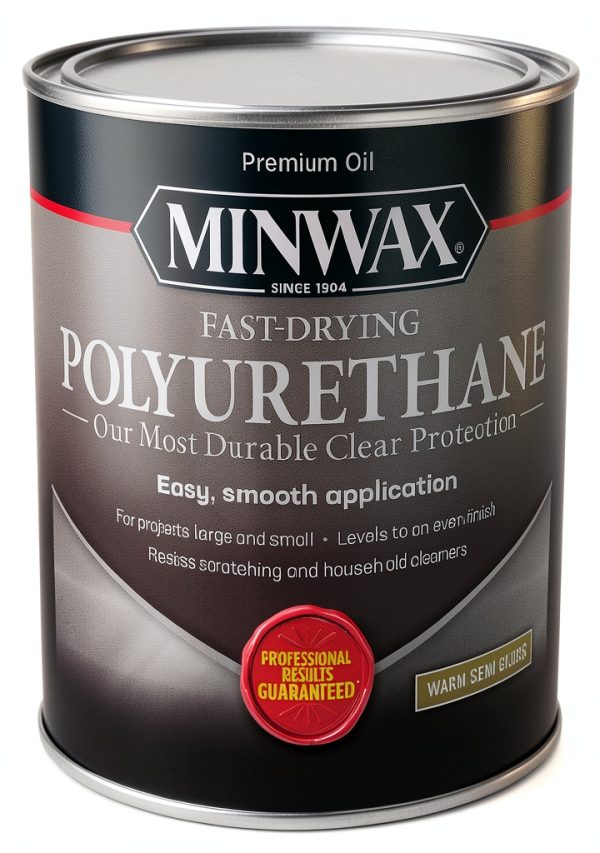 Minwax Polyurethane Wood Finish Semi-Gloss 1 Quart Fast Dry-0