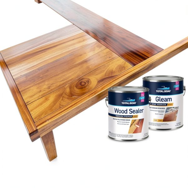 Marine Varnish TotalBoat 2K Spar Gloss Satin Pint to Gallon-7