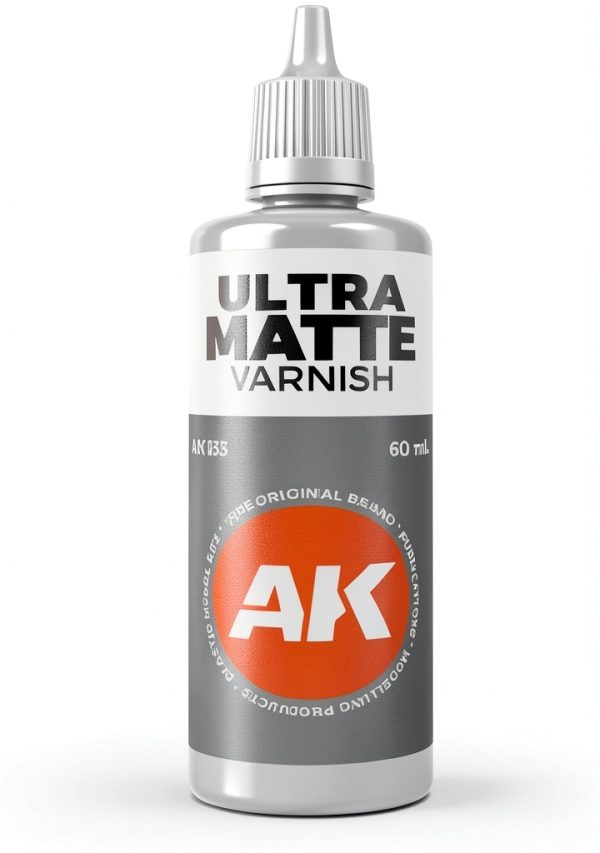 AK-Interactive Ultra Matte Varnish 60ml Finish for Miniature Paints-0