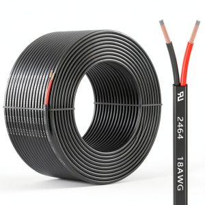 18 Gauge 2-Conductor 30FT Electrical Wire Mziklr Low Voltage PVC CCA-0