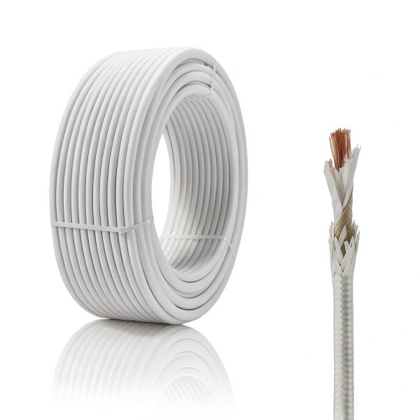 14 Gauge High Temperature Wire 16.4Ft, -76-932 ℉ 14 AWG Mica Fiberglass Electronic Copper Wire Insulated Heat Resistant High Temp Electronical Flexible Cable for Lamp Boiler Heater Kiln-0