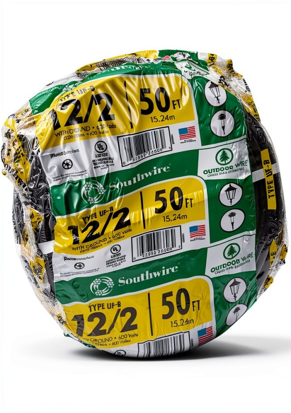 12/2 UF Wire Southwire 13055922 50ft Copper Direct Burial Cable-3