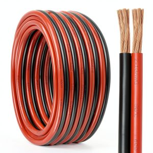 10 Gauge Wire 2 Conductors Copper Wire, 10 AWG Battery Cable Oxygen Free Copper Wire for Solar Panel, Automotive, Trailer, RV and Speaker (10 Gauge 10FT)-0