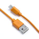 Replacement Fast Charging Charger Cable Power Cord Wire Compatible for Ring Enabled Video Doorbell (2020 Release) 2/3/3 Plus/4, Doorbell Pro/Plus and Camera Battery Charging Cable (3.3ft Orange)-0