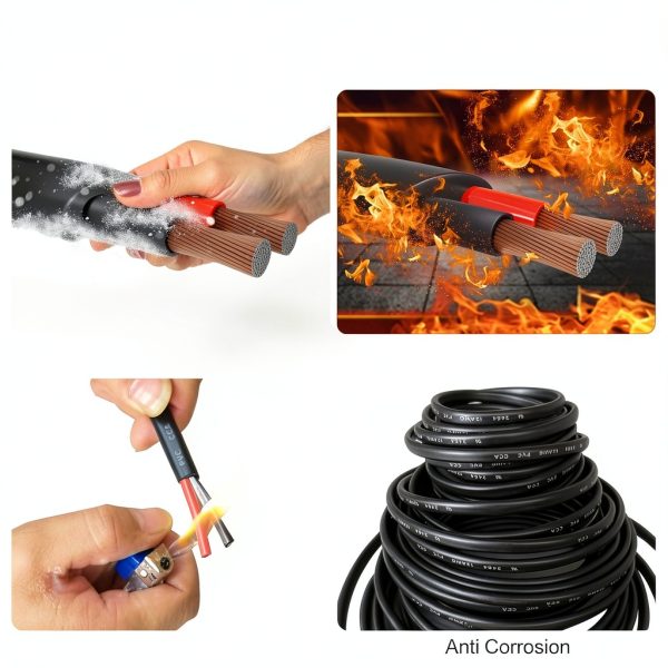 16 Gauge Wire HONENCN 16AWG PVC Cord for LED Lighting 30FT 12V/24V CCA-4