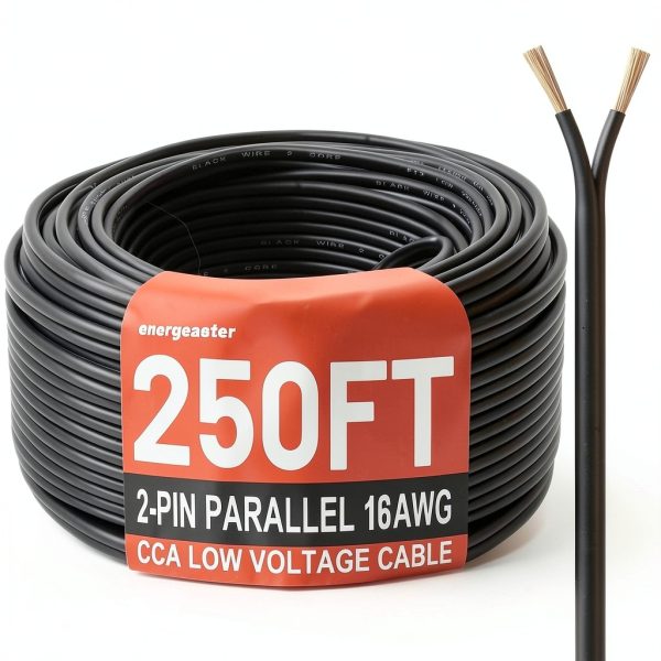Energeaster 16 Gauge Low Voltage Landscape Wire 2-Conductor 250FT CCA-0